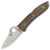 Spyderco SpyOpera Folding Knife Lockback Brown Micarta [2.88" Satin M390] C255CMP