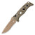 Benchmade Adamas [Serrated] Automatic Knife AXIS Lock Olive Tan G-10 [3.80" Brown Cru-wear] 2750SFE-2