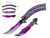 Butteryfly Training Knife Curve (Purple Galaxy/Black) with Comb/Trainer Blade