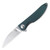 Kizer Swaggs Manual Knife Green G-10 [3.00" Plain Stonewash] Wharncliffe V3566N5