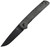 Kizer Domin Manual Knife Black G-10 [3.46 Plain Stonewash N690] Drop point V4516A1