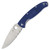 Resilience Blue FRN (Serrated) Lightweight (4.25" Satin S35VN) Pocket Knife Spyderco C142PSBL