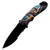 Indian Chief Rescue (Drop Point) Black Blade A/O Pocket Knife