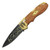 Steampunk Spine Lock (Black Finish Blade) Folding Knife with Giftbox 8"
