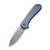 WE Elementum Knife Blue Titanium (2.96" Gray Stonewashed 20CV) WE18062X-2