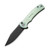 CIVIVI Cogent Button Lock Knife Natural Jade G-10 (3.47" Black Stonewashed 14C28N) C20038D-3