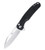 HIC-CUP [Black Richlite] Button Lock Pocket Knife (3.15" Satin 154CM) Kizer Cutlery V3606C2