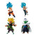 Figure Bandai Mini - SS Blue Goku, SS Blue Vegeta, SS Broly, Piccolo Adverge Set "Dragon Ball Super"
