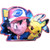3D Motion Sticker (Pokemon) Pikachu & Ash