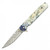 Wartech Crane Birds Blue Wave Handle A/O Pocket Knife