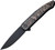 WE Knife Smooth Sentinel Flipper Knife Copper Foil Carbon Fiber + BK Titanium (3" Black Stonewash 20V) WE20043-6