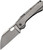 WE Knife Roxi 3 Front Flipper Knife Gray Titanium (3.14" Gray Stonewash S35VN) WE19072-2