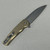 Pro-Tech Malibu Bronze Texture Custom Flipper Knife Wharncliffe (3.25" Stonewash MagnaCut) 5311