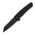 Pro-Tech Malibu Operator Black Flipper Knife Reverse Tanto (3.30" Black DLC 20CV) 5203-OPERATOR