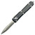 Microtech Ultratech Black OTF Knife Double Edge Serrated (3.46" Apocalyptic) 122-11AP