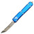 Microtech Ultratech Blue Tanto OTF Knife (3.46" Stonewash) 123-10BL