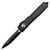 Microtech Ultratech Black Tactical OTF Knife Double Edge Full Serrated (3.46" Black) 122-3T