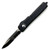 Microtech UTX-70 Black Tactical OTF Knife Serrated (2.41" Black) 148-2T