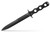 Benchmade SOCP 185 Black Dagger [Serrated] Fixed Blade Knife (7.11" Black 3V) 185SBK