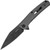 Kershaw Flyby A/O Frame Lock Gray Pocket Knife (3" Black Stonewash D2)