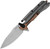 Kershaw Frontrunner Frame Lock Black/Copper Pocket Knife (3.1" Stonewash D2)