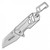 Wartech Micro (Silver) Keychain A/O Pocket Knife [Satin 3Cr13]