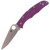 Endura 4 Knife Flat Ground Purple FRN (3.75" Satin VG10) Spyderco C10FPPR