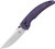 Chili Pepper Button Lock [Purple G-10] Pocket Knife (3.03" Satin 154CM) Kizer Cutlery V3601C2