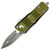 Microtech Mini Troodon Distressed OD Green OTF Knife Double Edge (1.9" Apocalyptic) 238-10DOD