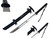 Wakizashi Modern Tactical Sword [1060 Forged] Sharp 29.5" with Leather Sheath & Strap