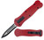 OTF (RED) Double Edge Pocket Knife CA Legal