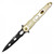 Wartech Dagger (Gold) Curved Black Blade A/O Pocket Knife