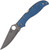 Stretch 2 XL Blue Nishijin Glass Fiber Knife (4.0" Damascus) Spyderco [Sprint Run] C258GFBLP