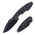 DEFCON Revive Black G-10 Tactical Pocket Knife (3.15" Drop Point Sandvik 14C28N Black)