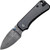 CIVIVI Baby Banter Thumb Stud Knife Carbon Fiber on Black G-10 (2.34" Black Hand Rubbed Damascus) C19068S-DS1