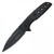 Wartech Perforated (BLACK) A/O Pocket Knife [3.75" Black 3cr13]