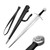 Knights Collection Battle Ready (Curved Guard) Medieval Sword 37.8" (1060 Carbon Steel)