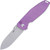 CRKT - Squid XM Button Lock Violet G-10 Pocket Knife (3" 14C28N Sandvik)