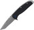 Tanto Flipper Black Nylon Handle Pocket Knife (2.5" Bead Blast 8Cr13MoV) S&W
