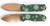 Drop Bear Fixed Blade Knife (Christmas Snowflakes Green) [Holiday Promo Knife] Kizer Cutlery 1094MC1
