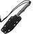 CRK - Inyoni Black Canvas Micarta Fixed Blade (3.78" Stonewashed MagnaCut) INY-1000