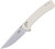 CRKT - Q Compact (Sand GRN) Crossbar Lock Pocket Knife (3" Stonewash 14C28N)