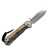 CRK - Large Sebenza 31 (Inlay Box Elder) Polished Handles (3.61" Stonewashed MagnaCut)L31-1628