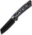 Madrac (Fat Carbon Nebula) Button Lock Pocket Knife [3.05" Black Matte DLC Ultra S45VN] Kizer Cutlery KI3693A1