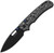 Outposter (Black Pattern Micarta) Button Lock Pocket Knife [3.29" Black PVD Coating Nitro-V] Kizer Cutlery V3802BDA2