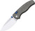 Glaux (Black Micarta) Button Lock Pocket Knife [3.02" Satin 14C28N] Kizer Cutlery V3801A1