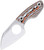 Nightjar (Vortex Pattern Micarta) Fixed Blade [2.94" Satin AUS-10] Kizer Cutlery 1114A3