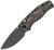 Glaux (Vortex Pattern Micarta) Button Lock Pocket Knife [3.02" Gray PVD 14C28N] Kizer Cutlery V3801A2