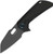 Takahe (Black Titanium) Framelock Pocket Knife (3.19" Black Matte DLC Ultra S35VN) Kizer Cutlery Ki3701A2