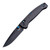 Hogue Knife Mysto ABLE (Milled Carbon Fiber) Lock Folding Knife (3.4" Black MagnaCut) Collectors Series 24492-LIM